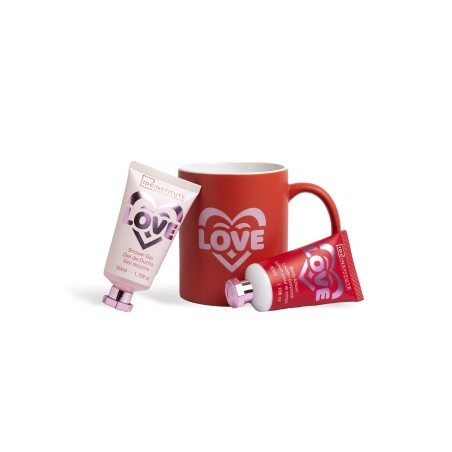 Coffret bain avec tasse Love