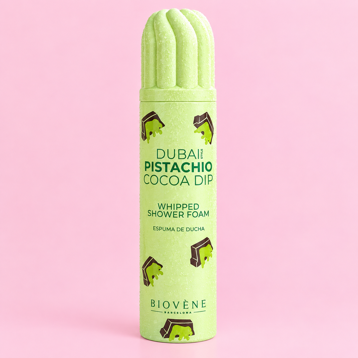 Mousse de Douche Fouettée Dubai Pistachio Cocoa – Biovène Barcelona – 250 ml