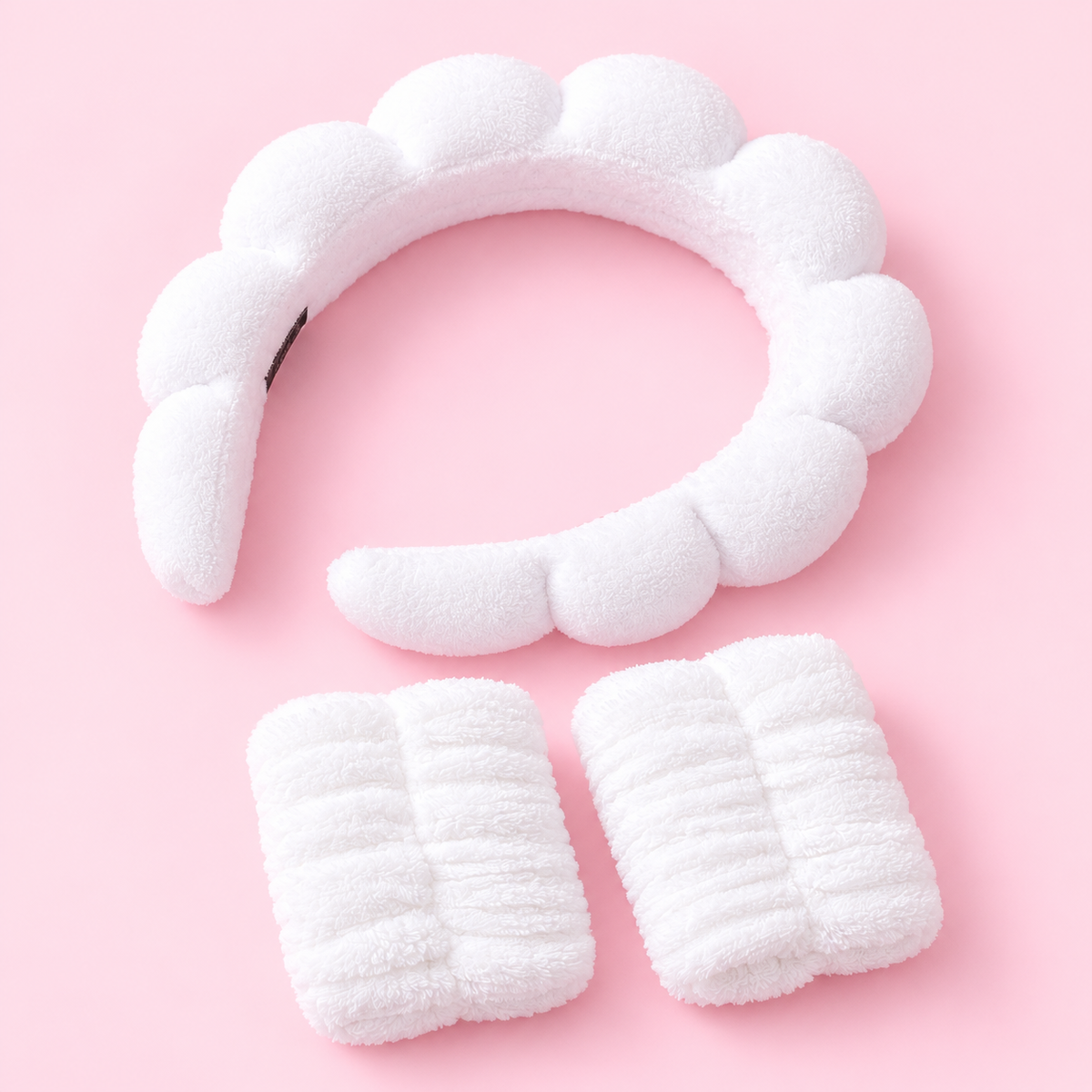 Set démaquillage - serre-tête + 2 bracelets
