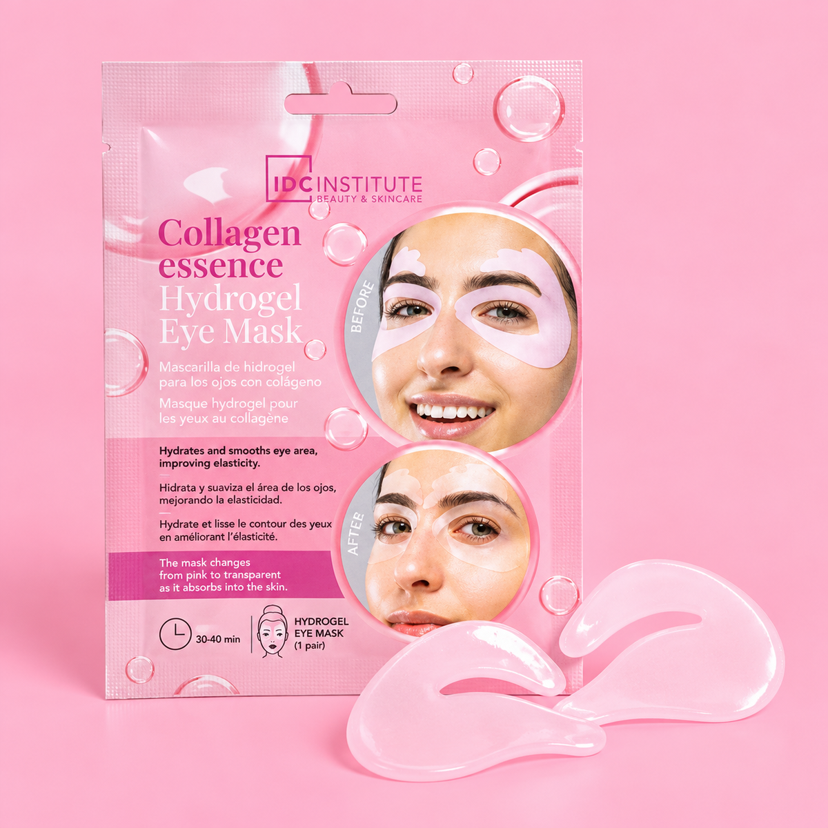 Masque hydrogel contour des yeux au collagène