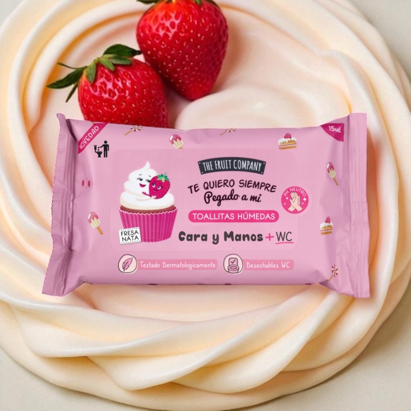 Lingette Fraise/ Chantilly