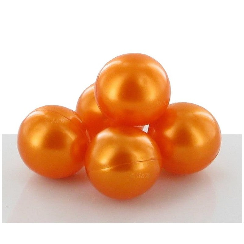 Perle de bain Rond - orange nacré parfum Monoï