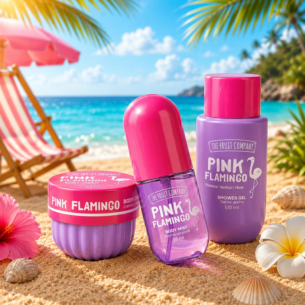 🦩 Travel Bag The Fruit Company – Pink Flamingo – Pitahaya • Vanille • Musc