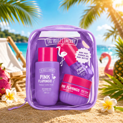 🦩 Travel Bag The Fruit Company – Pink Flamingo – Pitahaya • Vanille • Musc