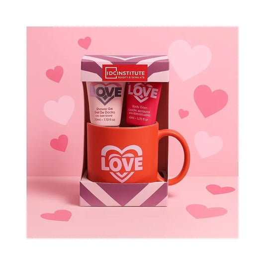 Coffret bain avec tasse Love