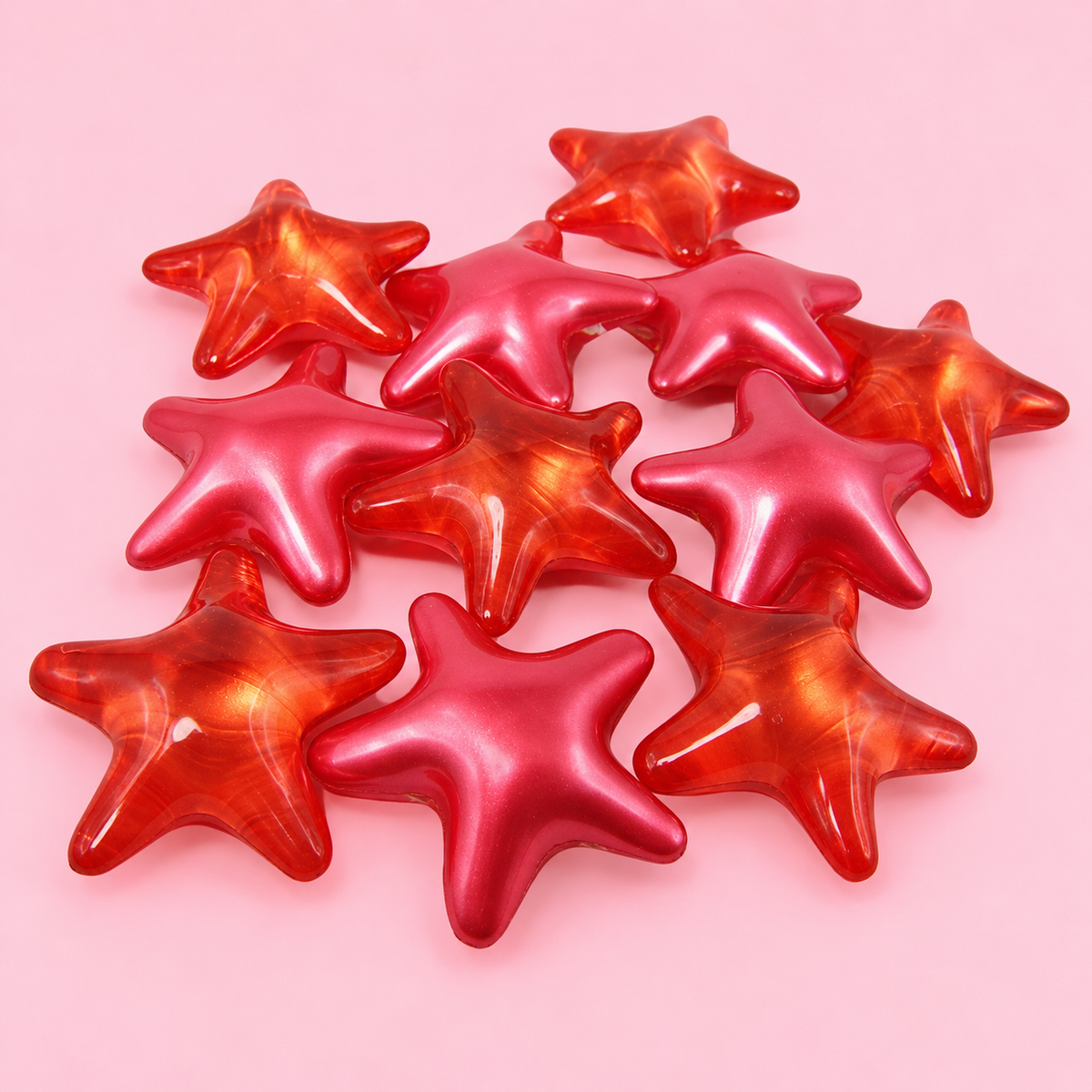 Perles de bain forme d'étoile parfum Passion