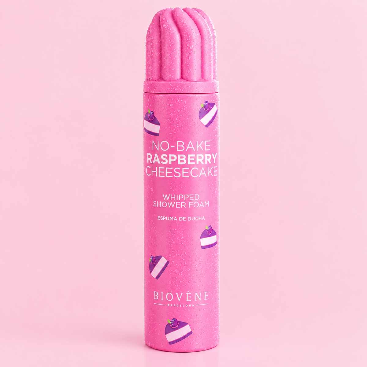 Mousse de Douche Fouettée No Bake Raspberry Cheesecake – Biovène Barcelona – 250 ml