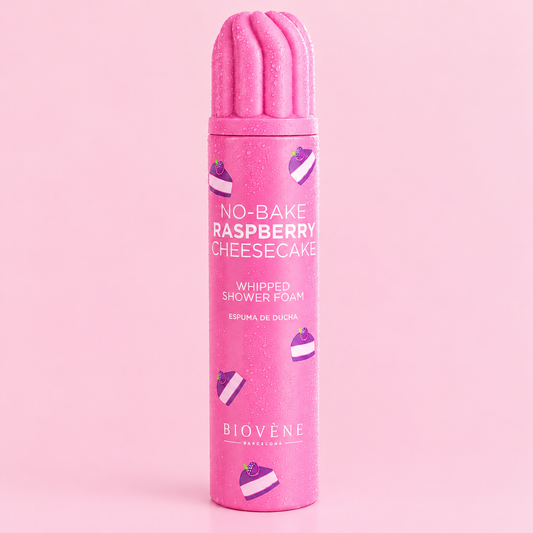Mousse de Douche Fouettée No Bake Raspberry Cheesecake – Biovène Barcelona – 250 ml