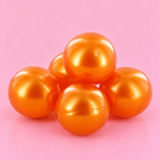 Perle de bain Rond - orange nacré parfum Monoï