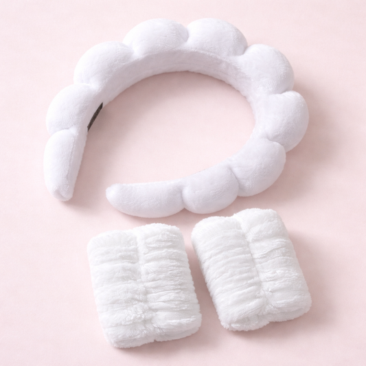Set démaquillage - serre-tête + 2 bracelets