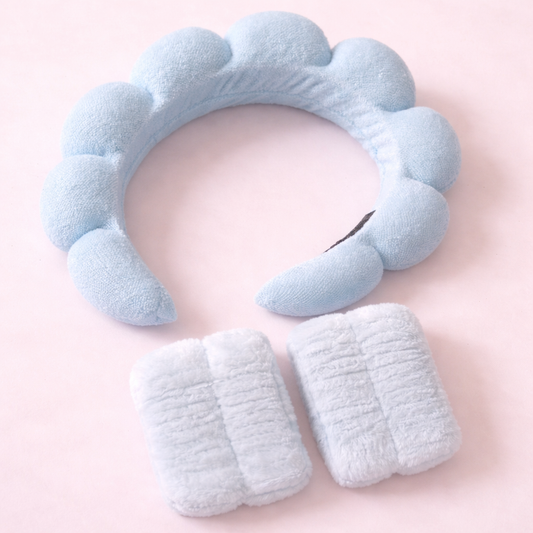 Set démaquillage - serre-tête + 2 bracelets