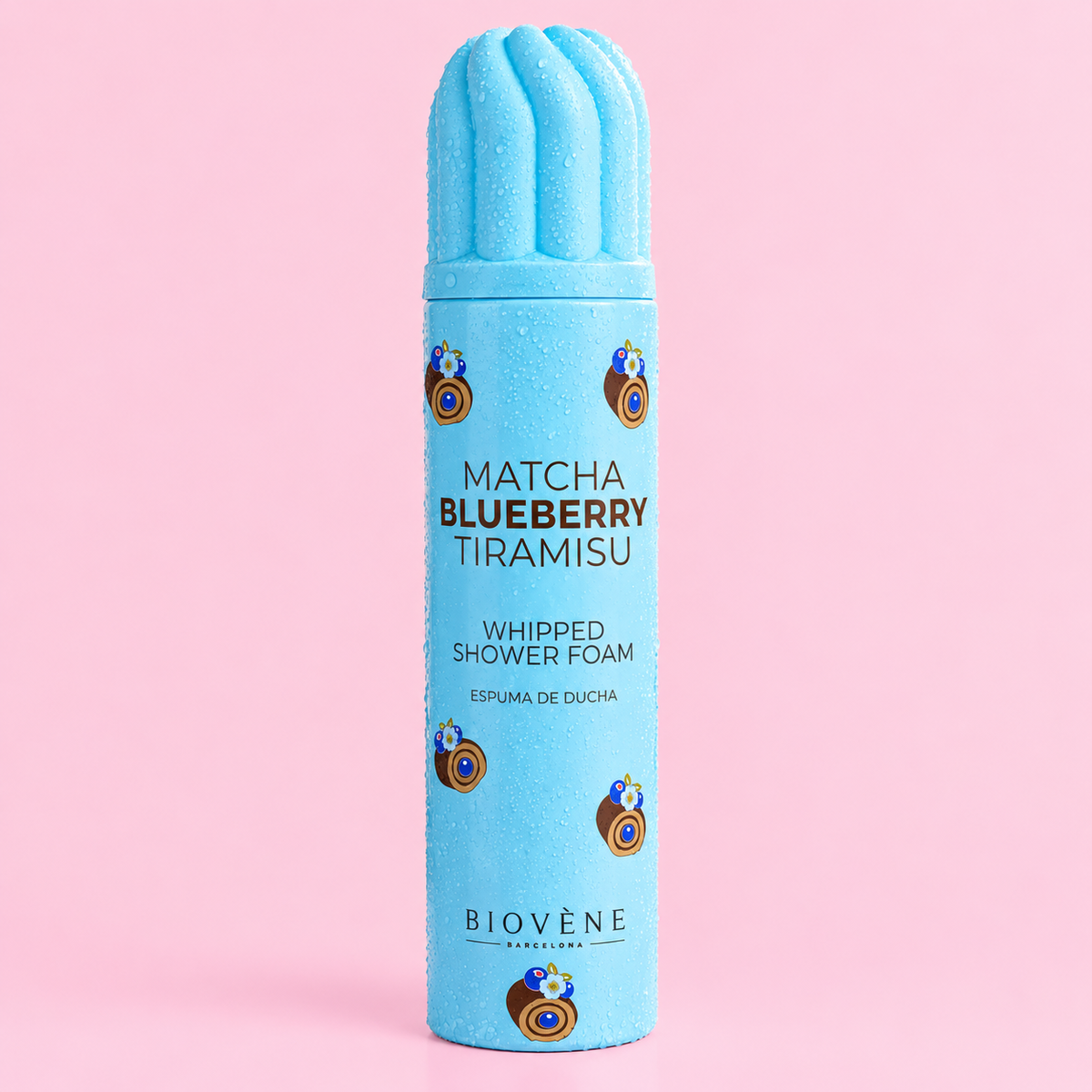 Mousse de Douche Fouettée Matcha Blueberry Tiramisu – Biovène Barcelona – 250 ml
